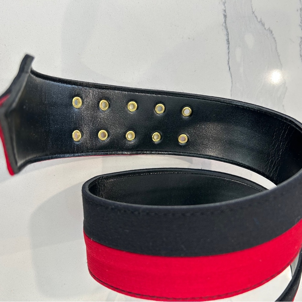 Colour Block Wide Statement Belt - Picture 5 of 8